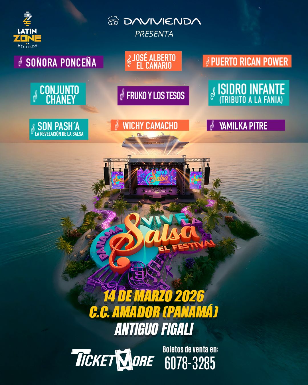 🎶 Vive la Salsa Panamá 2026 reunirá leyendas del género en una sola noche