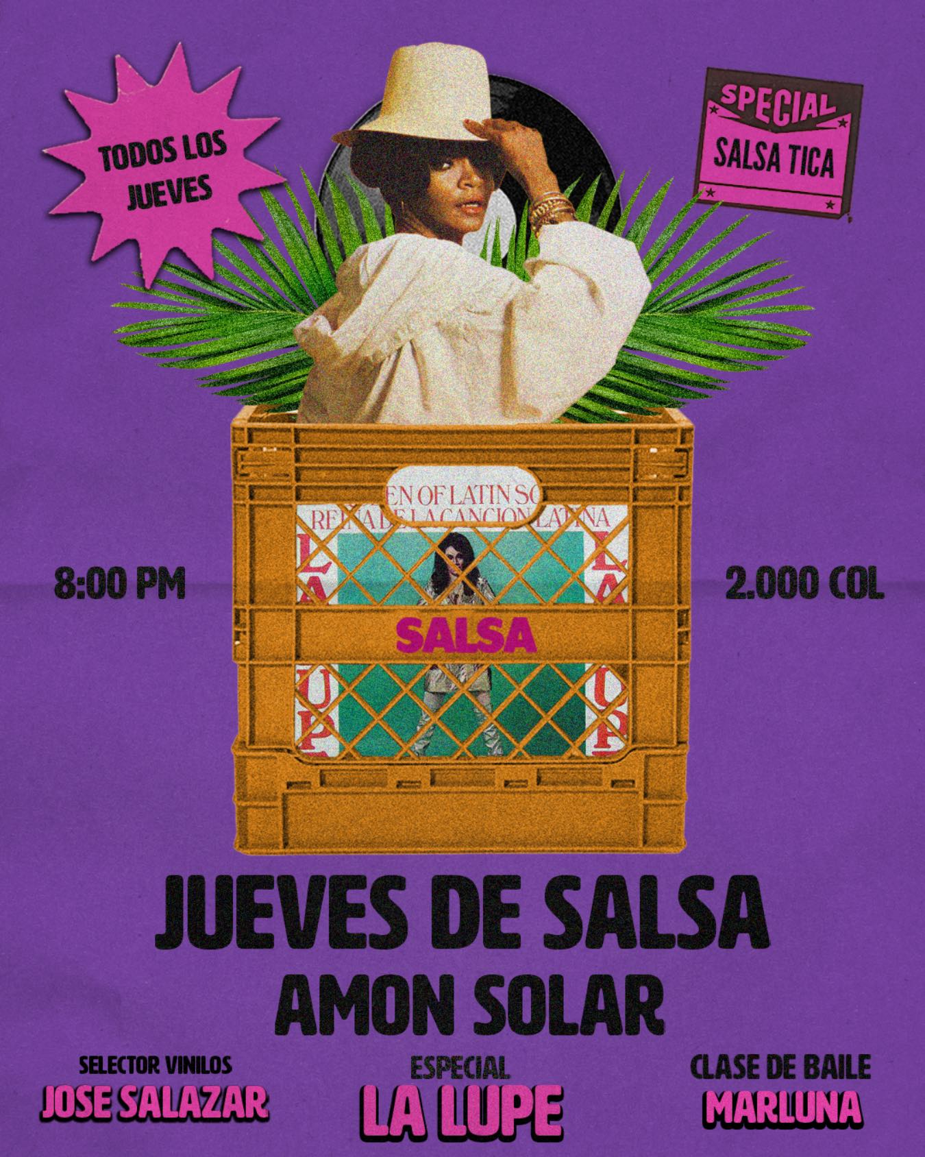 💜 Jueves de Salsa en Amón Solar rendirá homenaje a La Lupe