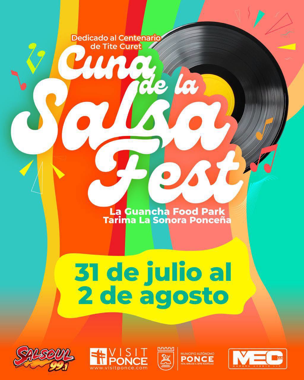 Ponce celebrará el Cuna de la Salsa Fest con una cartelera de estrellas